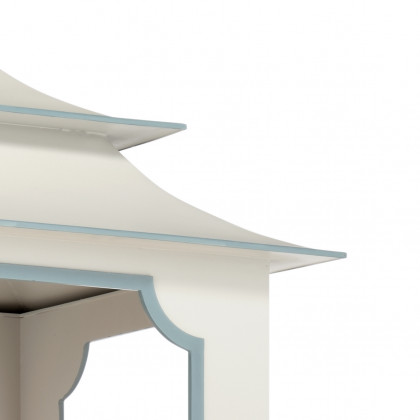 Chelsea House Tole Pagoda Lantern - Gray, Large