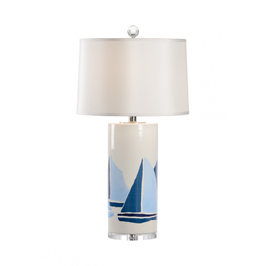 Chelsea House - Chesapeake Lamp in Blues/White