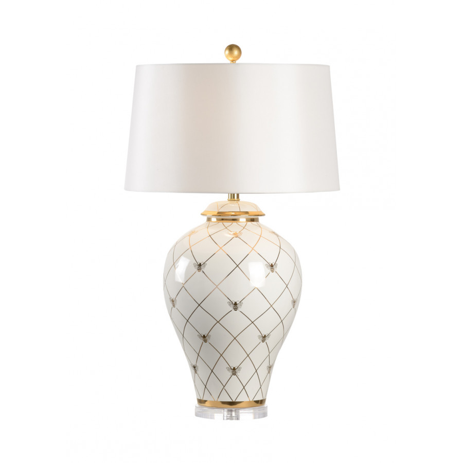 Chelsea House Ginger Jar Lamp - White