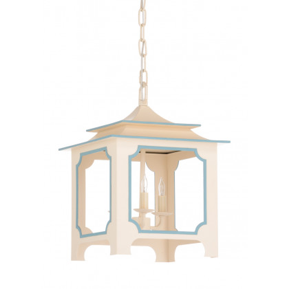 Chelsea House Tole Pagoda Lantern - Cream, Small