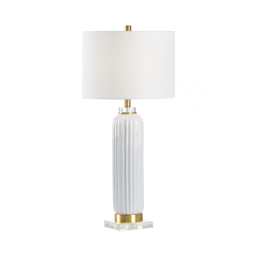 Chelsea House Samuel Ceramic Lamp - White