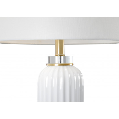 Chelsea House Samuel Ceramic Lamp - White