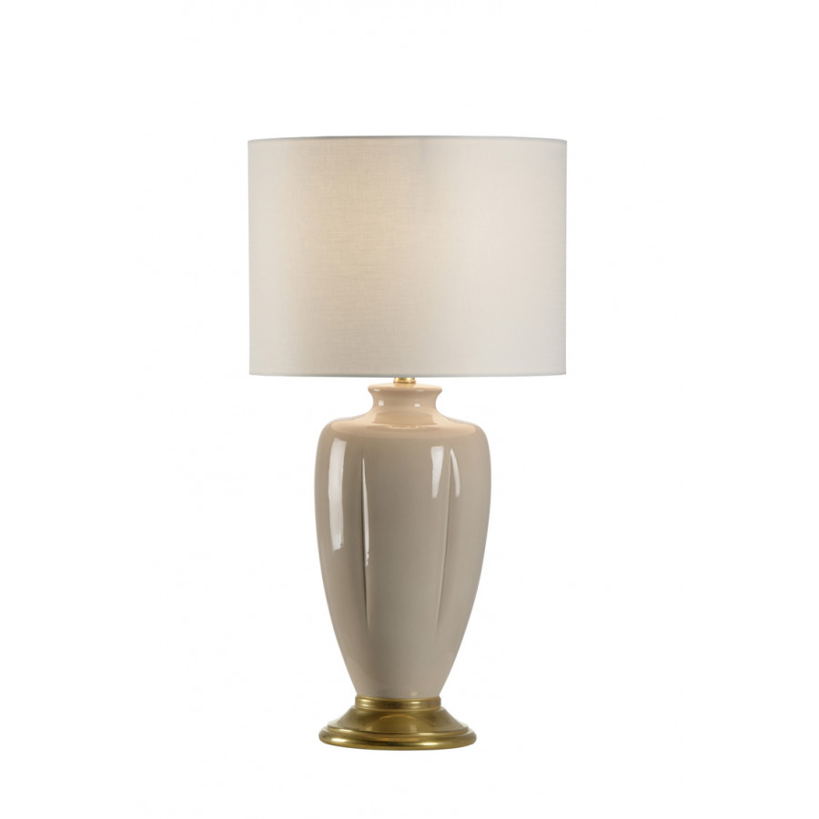Chelsea House - Dimpled Lamp Taupe in Taupe/Metallic Gold