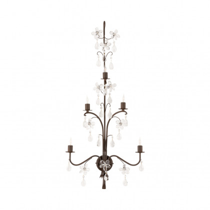 Chelsea House - Perennial Sconce in Bronze/Clear