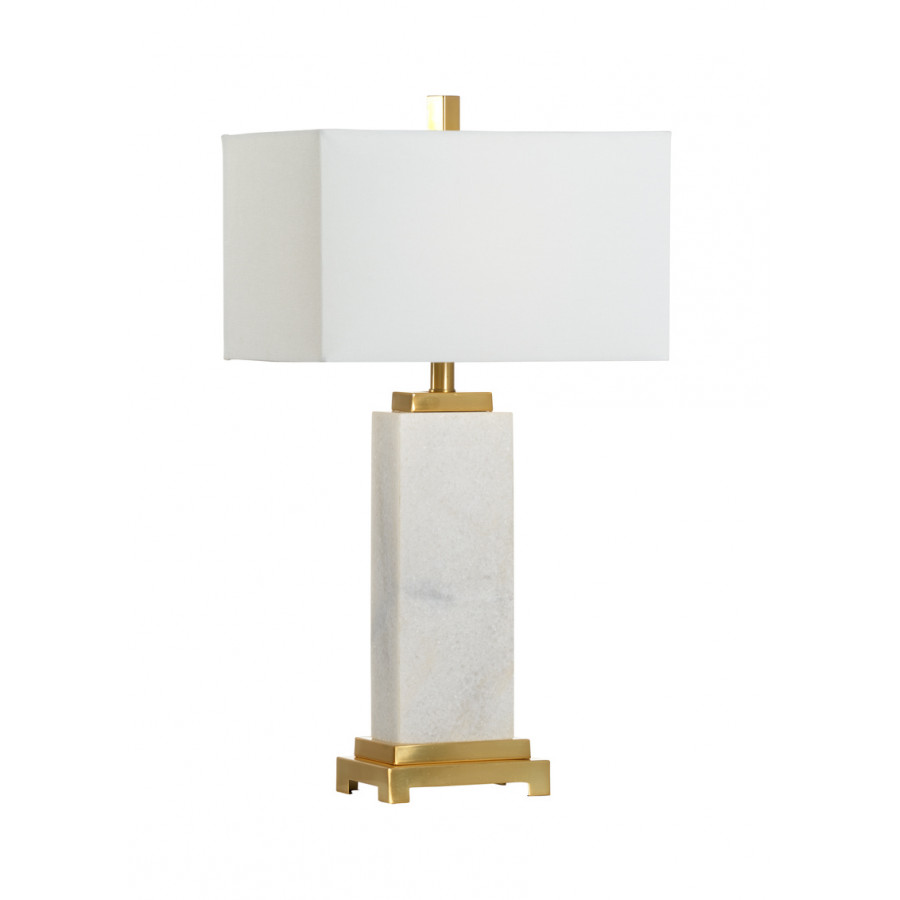Chelsea House - Kennedy Marble Lamp in White