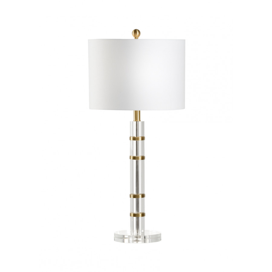 Chelsea House - Merida Crystal Lamp in Clear/Antique
