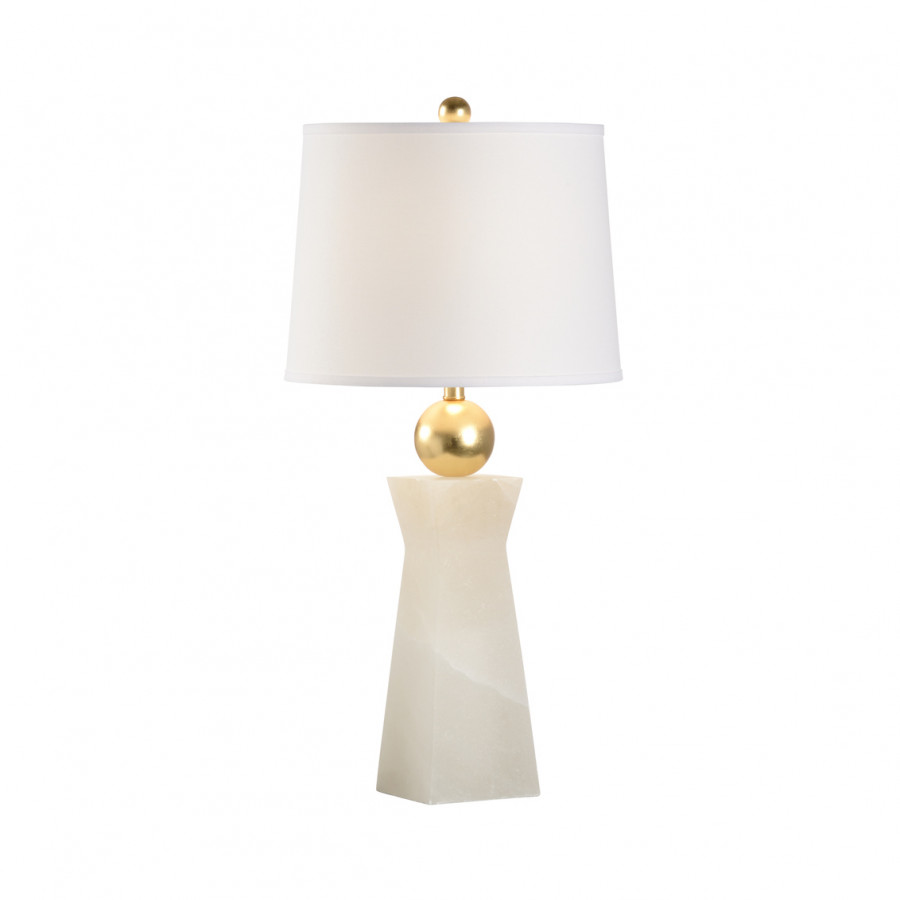 Chelsea House - Natural Alabaster Lamp in Natural White