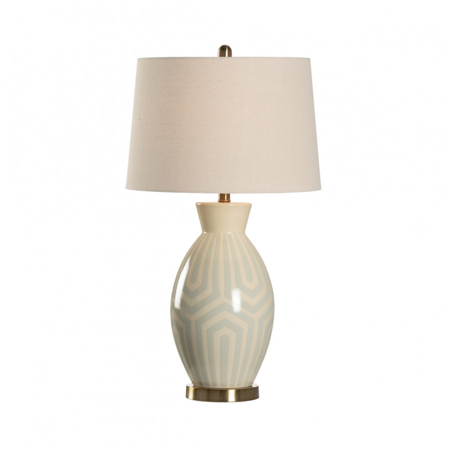 Chelsea House - Azriel Table Lamp in Cream/Light Blue