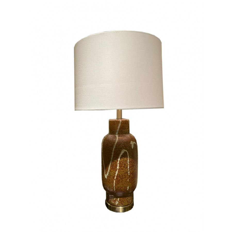 Chelsea House - Seasmoke Table Lamp in Brown/Cream