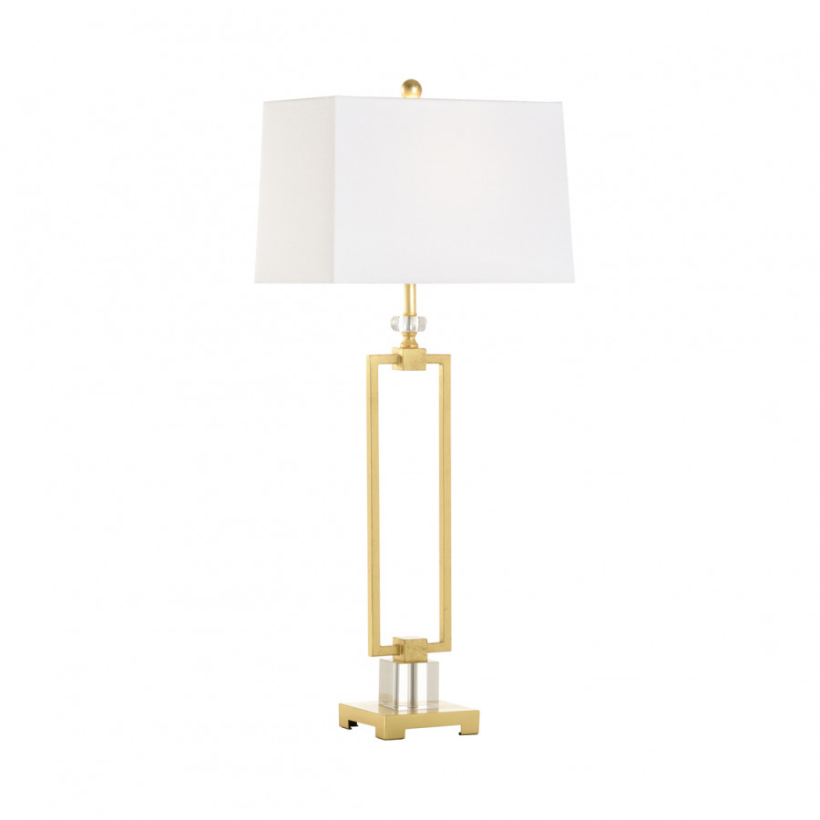 Chelsea House - Serene Table Lamp in Gold/Clear