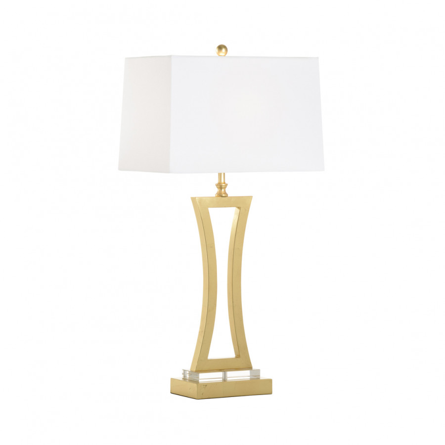 Chelsea House - Arbor Table Lamp in Gold Leaf/Clear