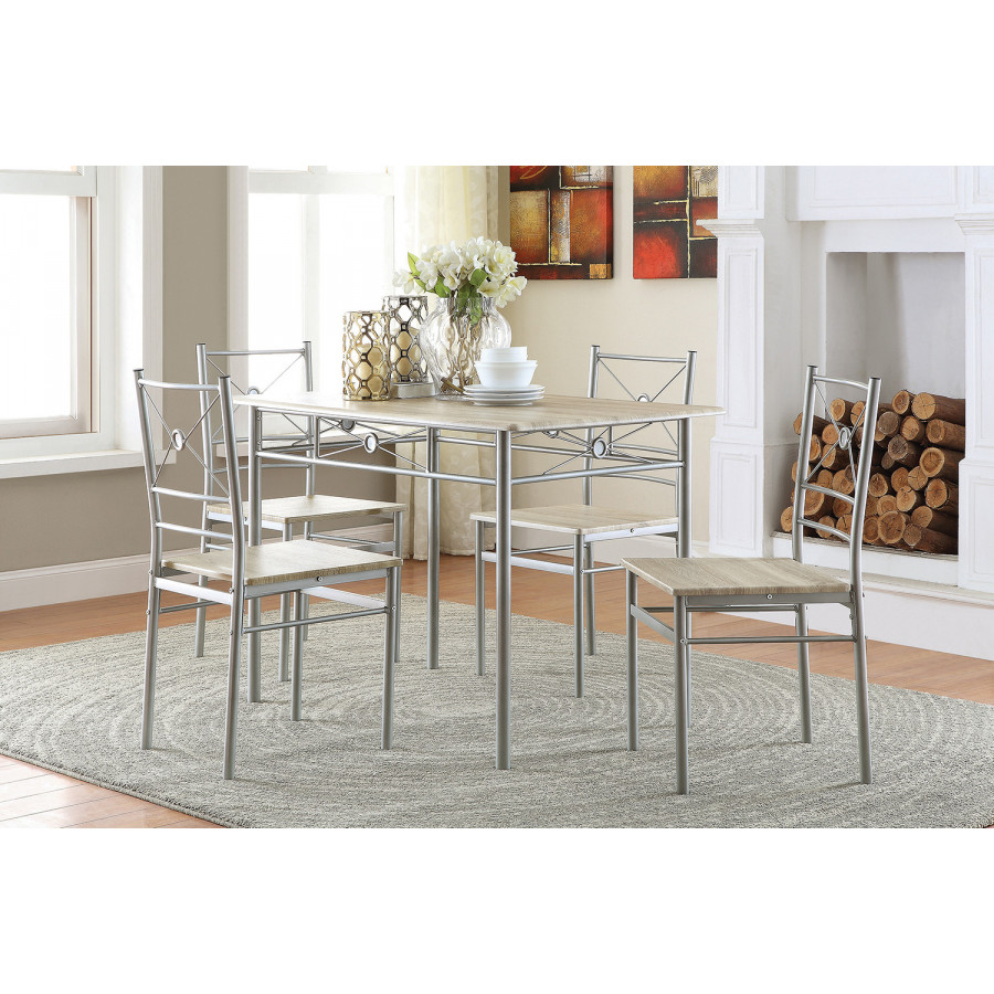 Coaster - 5-Piece Rectangular Dining Set