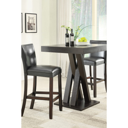 Coaster - Upholstered Bar Stools (Set Of 2) in Black/Cappuccino