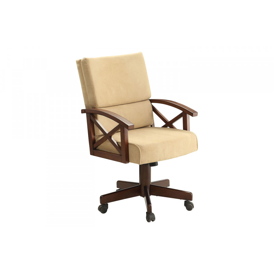 Coaster - Marietta Upholstered Game Chair in Tobacco/Tan