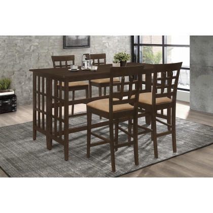 Coaster - Upholstered Counter Height Stools 100209 (Set Of 2) in Cappuccino/Tan