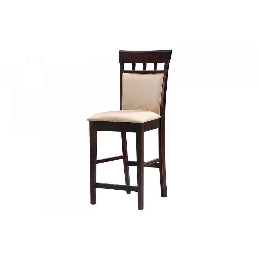 Coaster - Upholstered Counter Height Stools 100219 (Set Of 2) in Cappuccino/Tan
