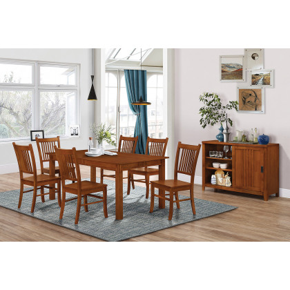 Coaster - Marbrisa Slat Back Side Chairs (Set Of 2) in Sienna Brown