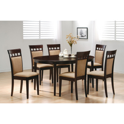 Coaster - Gabriel Oval Dining Table in Cappuccino