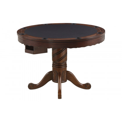 Coaster - Turk 3-In-1 Round Pedestal Game Table in Tobacco