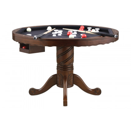 Coaster - Turk 3-In-1 Round Pedestal Game Table in Tobacco