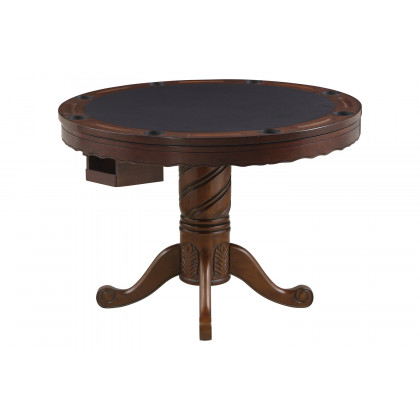 Coaster - Turk 3-In-1 Round Pedestal Game Table in Tobacco