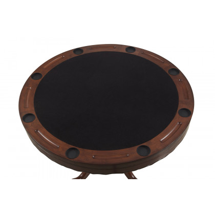 Coaster - Turk 3-In-1 Round Pedestal Game Table in Tobacco