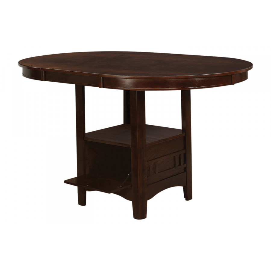 Coaster Lavon Oval Counter Height Table - Warm Brown