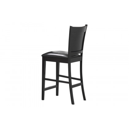 Coaster - Jaden Upholstered Counter Height Stools (Set Of 2) in Black/Espresso