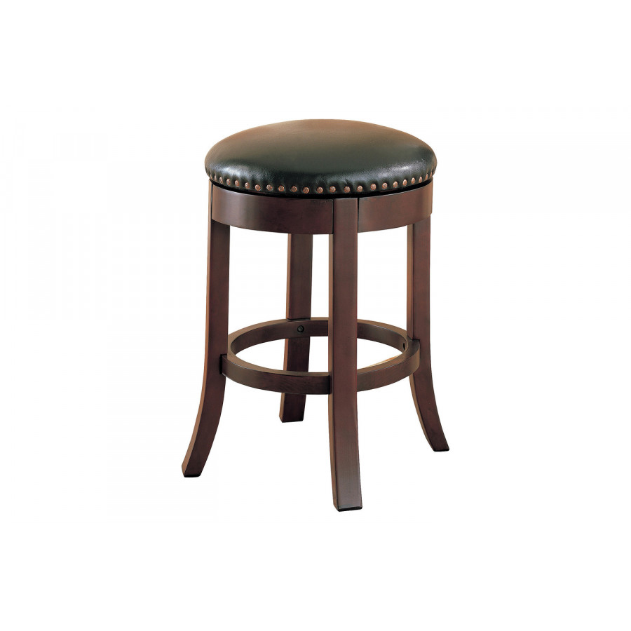 Coaster - Swivel Counter Height Stools With Upholstered Seat (Set Of 2) in Brown