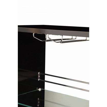 Coaster 3-Tier Bar Table - Black/Clear