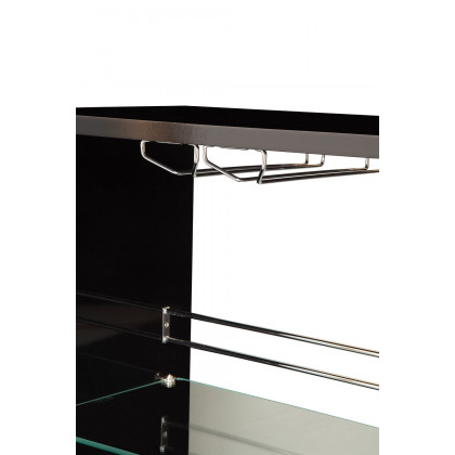 Coaster 3-Tier Bar Table - Black/Clear