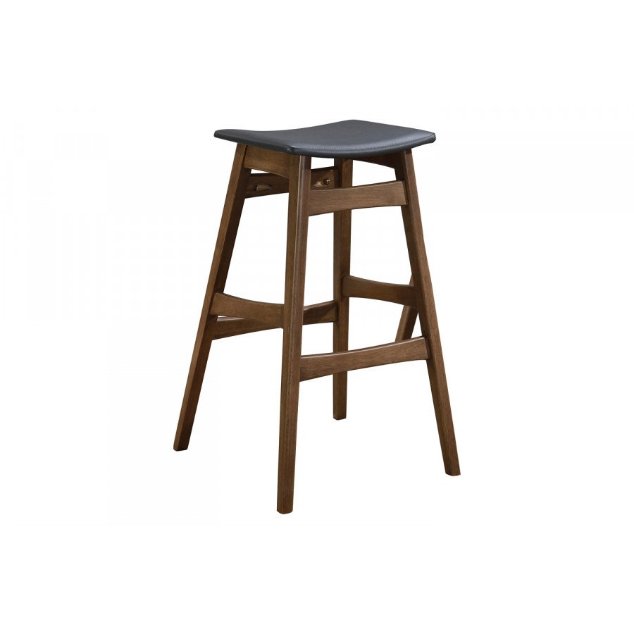 Coaster - Tapered Legs Bar Stools (Set Of 2) in Dark Gray/Walnut