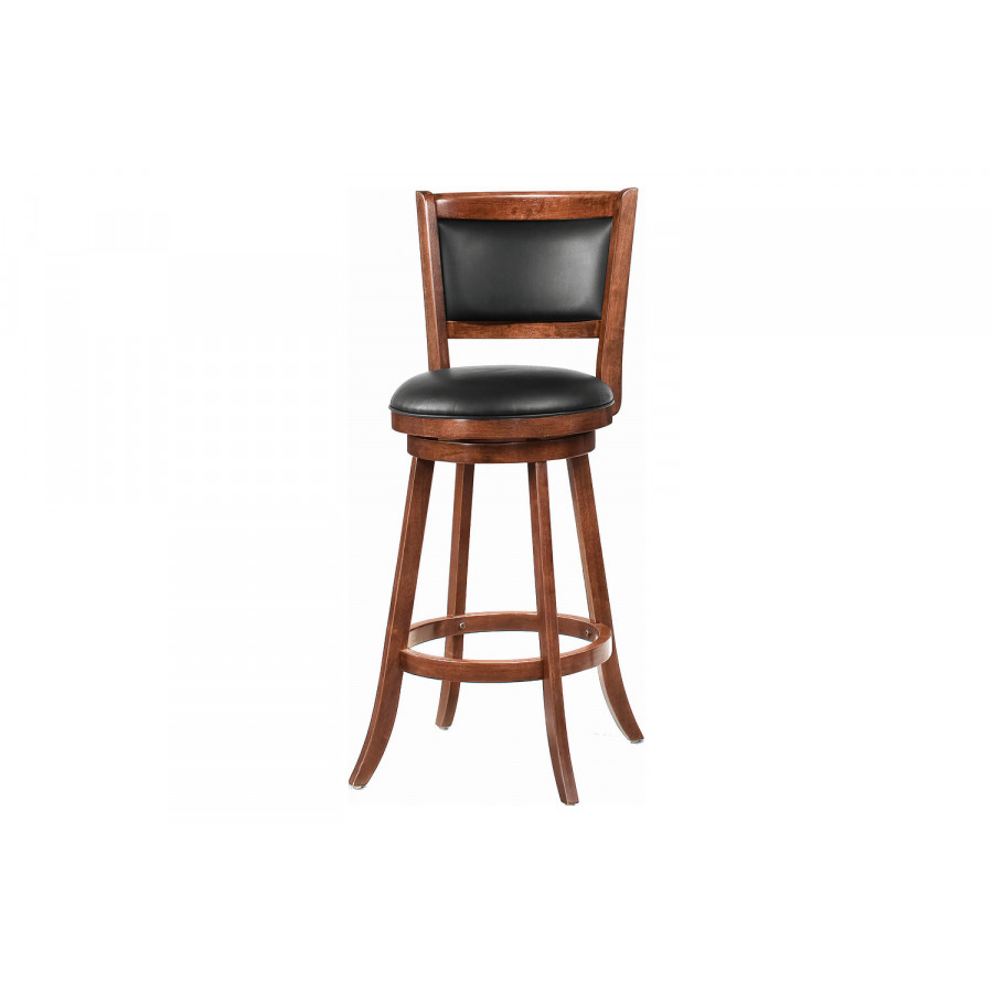 Coaster - Upholstered Swivel Bar Stools (Set Of 2) in Chestnut/Black