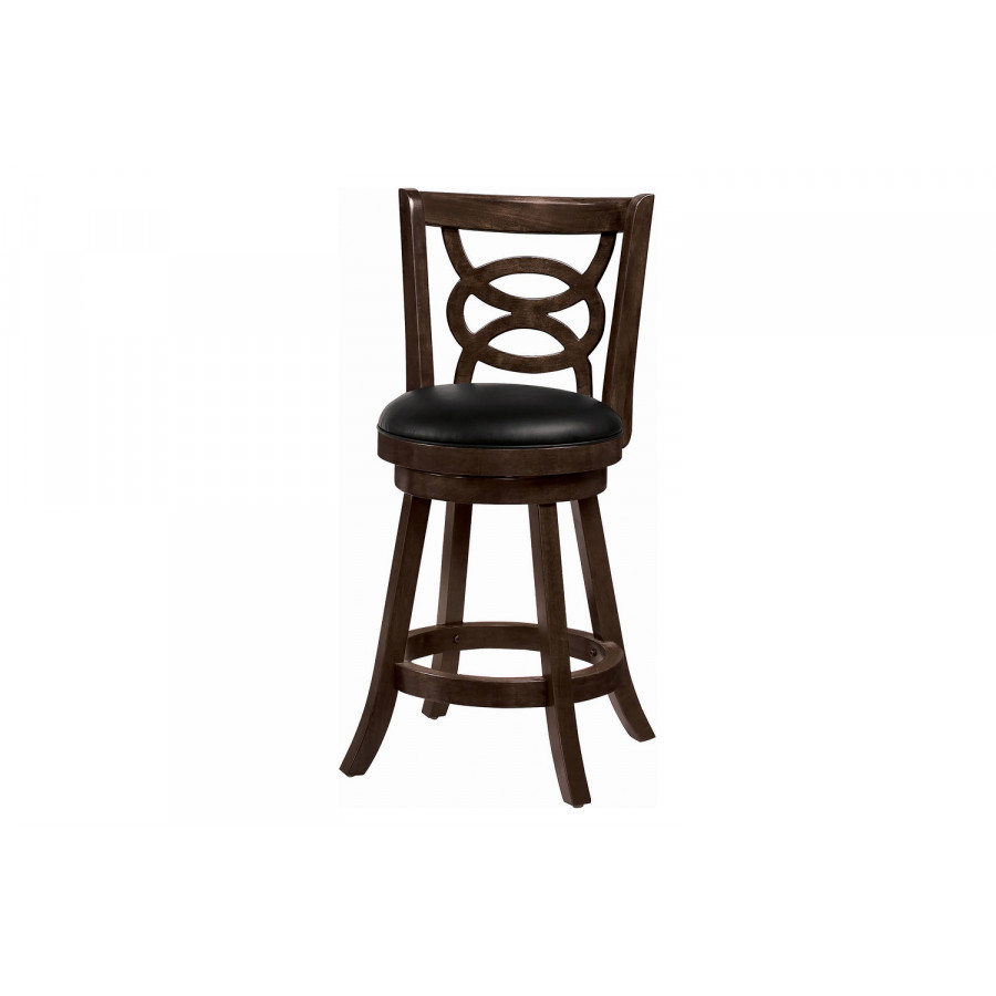 Coaster - Swivel Counter Height Stools With Upholstered Seat (Set Of 2) in Cappuccino