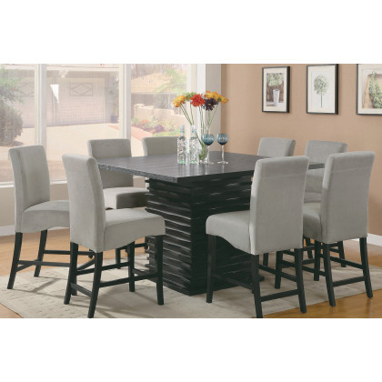 Coaster - Stanton Upholstered Counter Height Chairs (Set Of 2) in Gray/Black