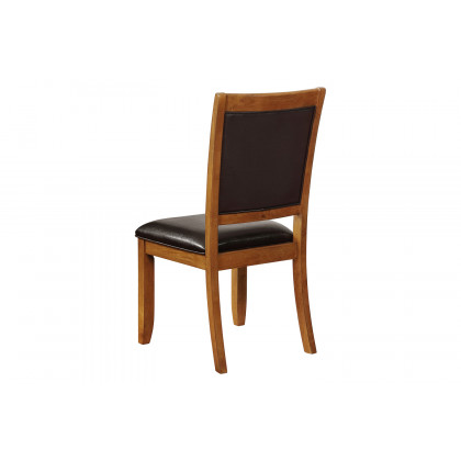Coaster - Nelms Dining Table With Shelf in Deep Brown
