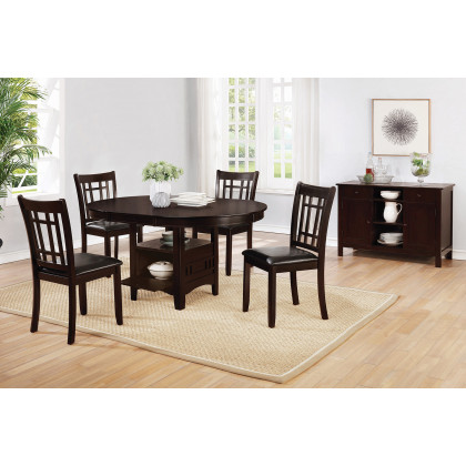 Coaster Lavon Padded Dining Side Chairs (Set Of 2) - Espresso/Black