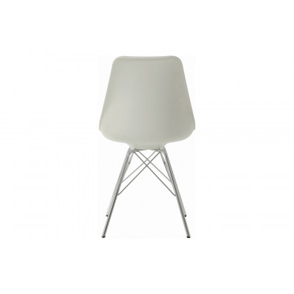 Coaster Armless Dining Chairs (Set Of 2) - White/Chrome