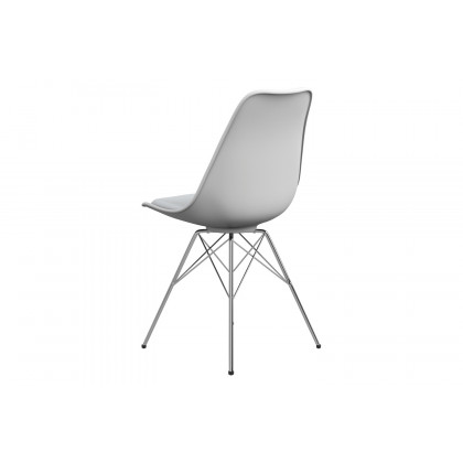 Coaster Armless Dining Chairs (Set Of 2) - White/Chrome