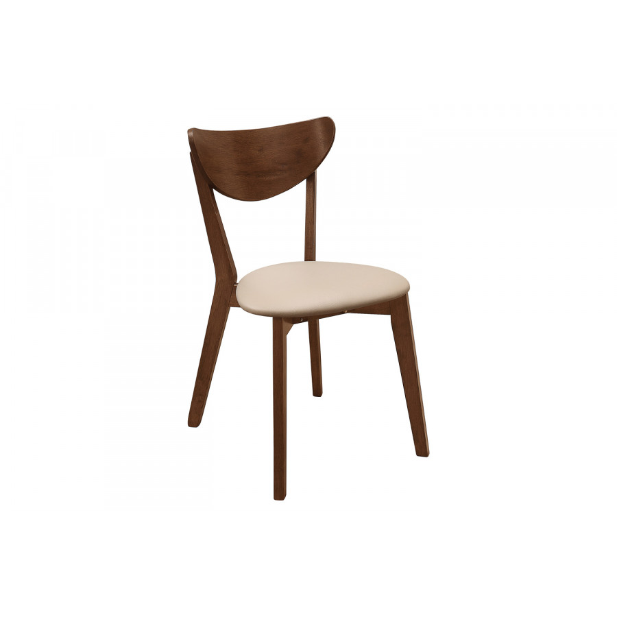 Coaster - Kersey Dining Side Chairs With Curved Backs (Set Of 2) in Beige/Chestnut
