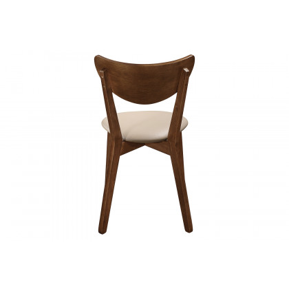 Coaster - Kersey Dining Side Chairs With Curved Backs (Set Of 2) in Beige/Chestnut
