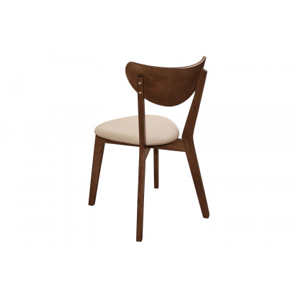 Coaster - Kersey Dining Side Chairs With Curved Backs (Set Of 2) in Beige/Chestnut