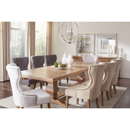 Coaster Florence Tufted Upholstered Dining Chair - Beige