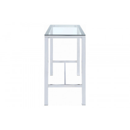 Coaster - Bar Table With Glass Top in Chrome