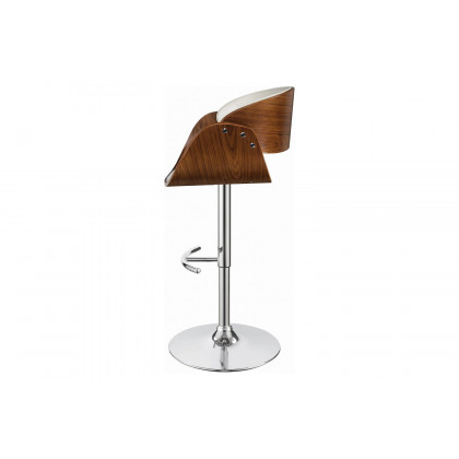 Coaster Adjustable Bar Stool 104966 - Ecru/Chrome