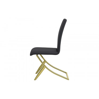 Coaster Chanel Upholstered Side Chairs (Set Of 4) - Black