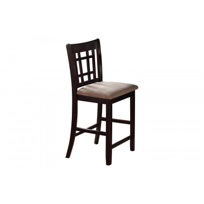 Coaster Lavon Oval Counter Height Table - Light Chestnut/Espresso