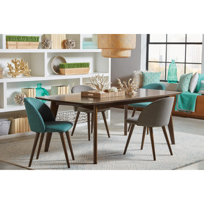 Coaster - Malone Rectangular Dining Table in Dark Walnut