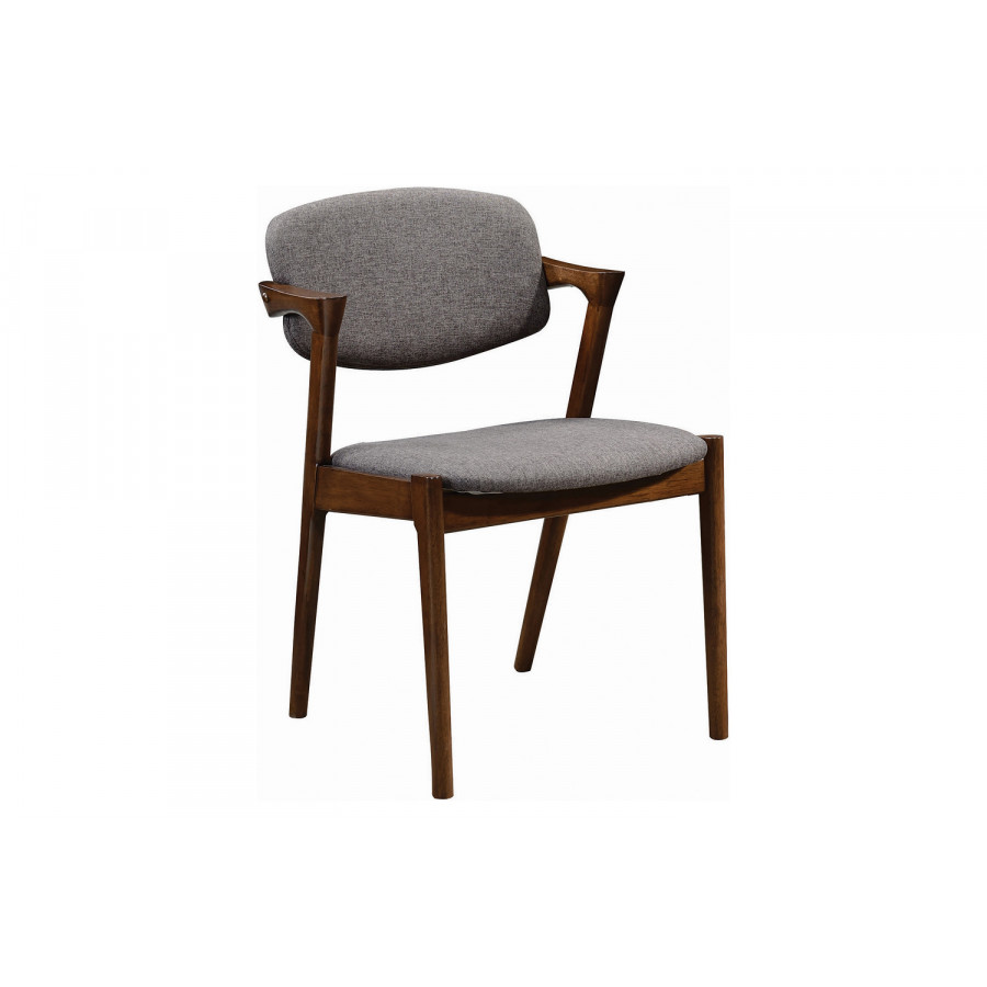 Coaster - Malone Dining Side Chairs (Set Of 2) in Gray/Dark Walnut