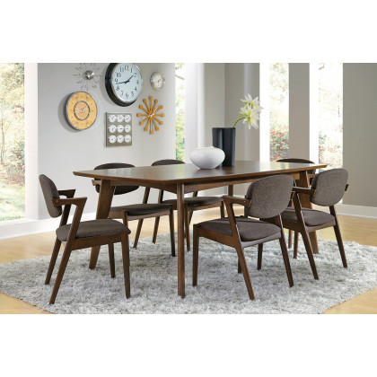 Coaster - Malone Dining Side Chairs (Set Of 2) in Gray/Dark Walnut